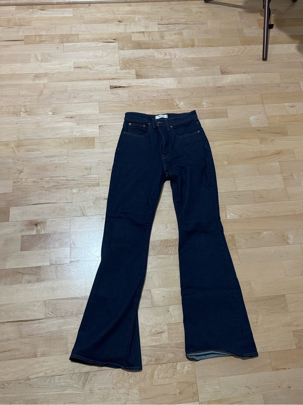 Madewell Dark Blue Flare Jeans - Picture 9 of 12
